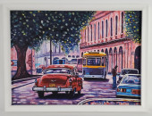 A 20TH CENTURY OIL ON CANVAS P