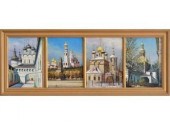 A 20th quadriptych oil on canv