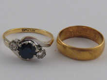 A 22 carat gold wedding ring