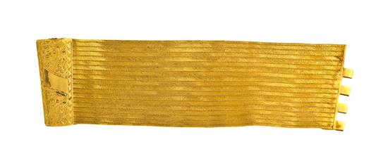 *A 22 Karat Yellow Gold Woven