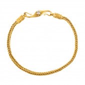 A 22K FOXTAIL LINK CHAIN BRACE