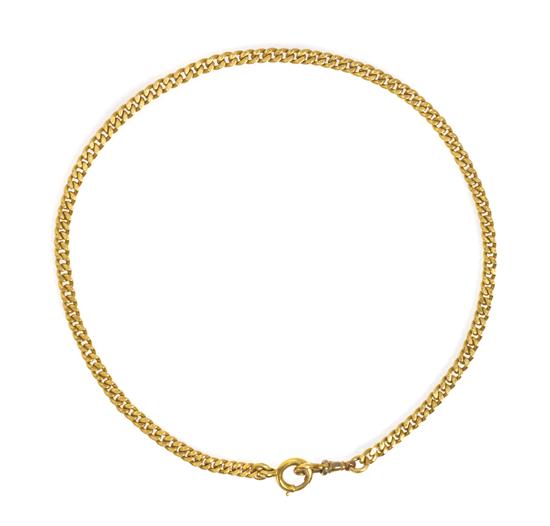 A 23 Karat Yellow Gold Chain in a