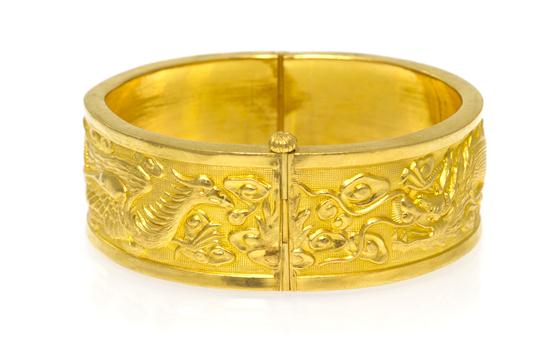 A 24 Karat Yellow Gold Chinese Gold