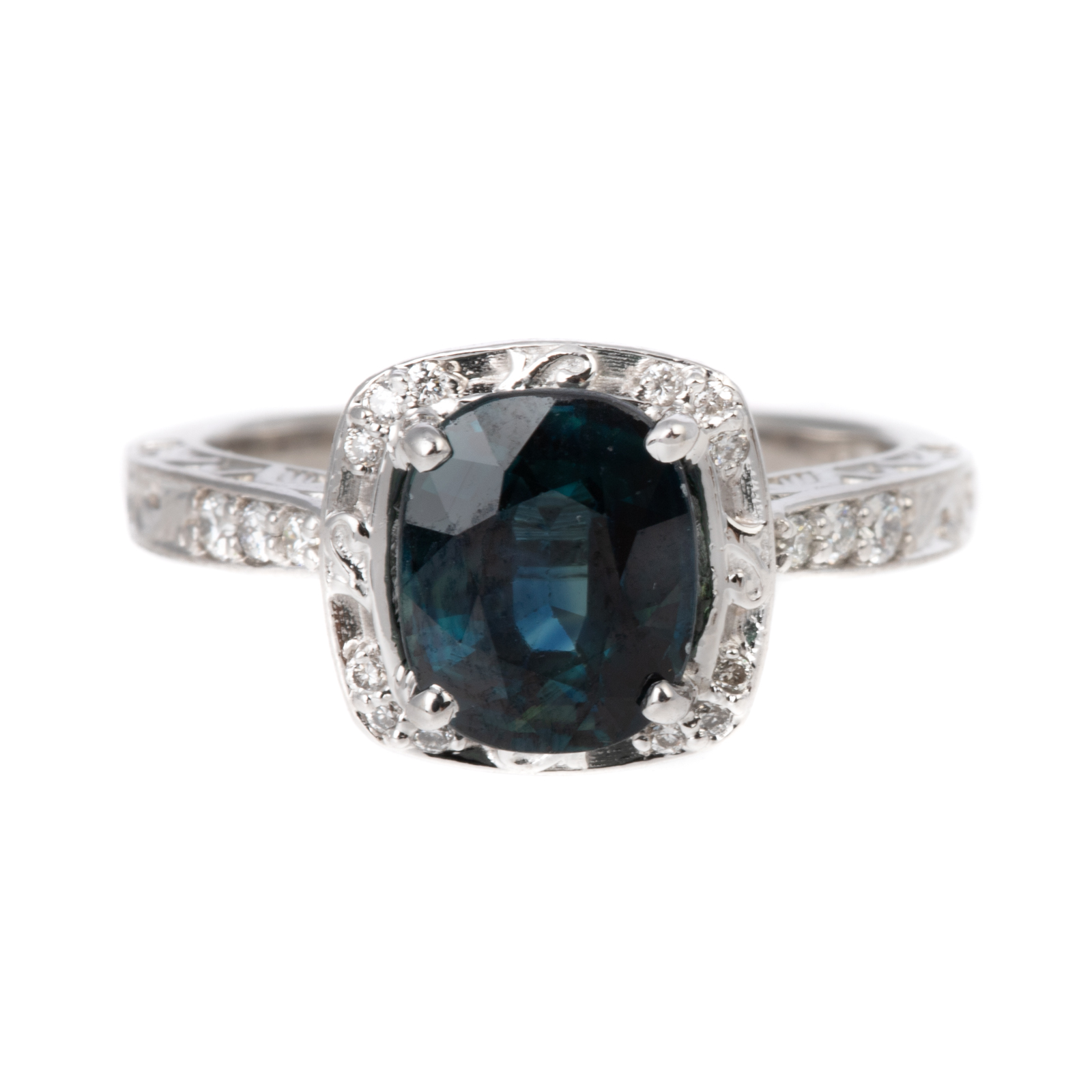 A 2.52 UNHEATED SAPPHIRE &