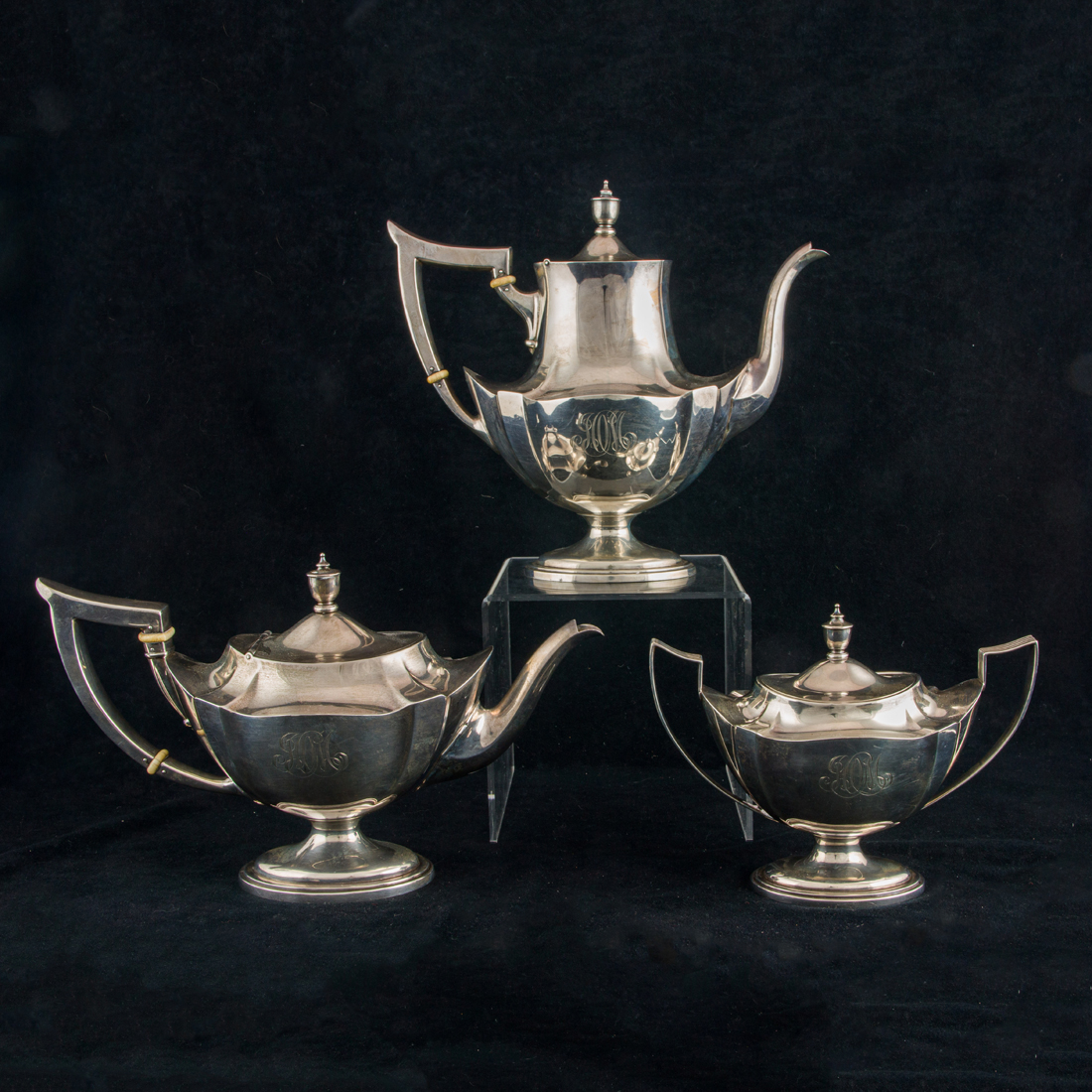 A (3 PC) GORHAM PLYMOUTH STERLING