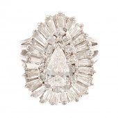 A 3.00 CT PEAR-SHAPED BALLERIN
