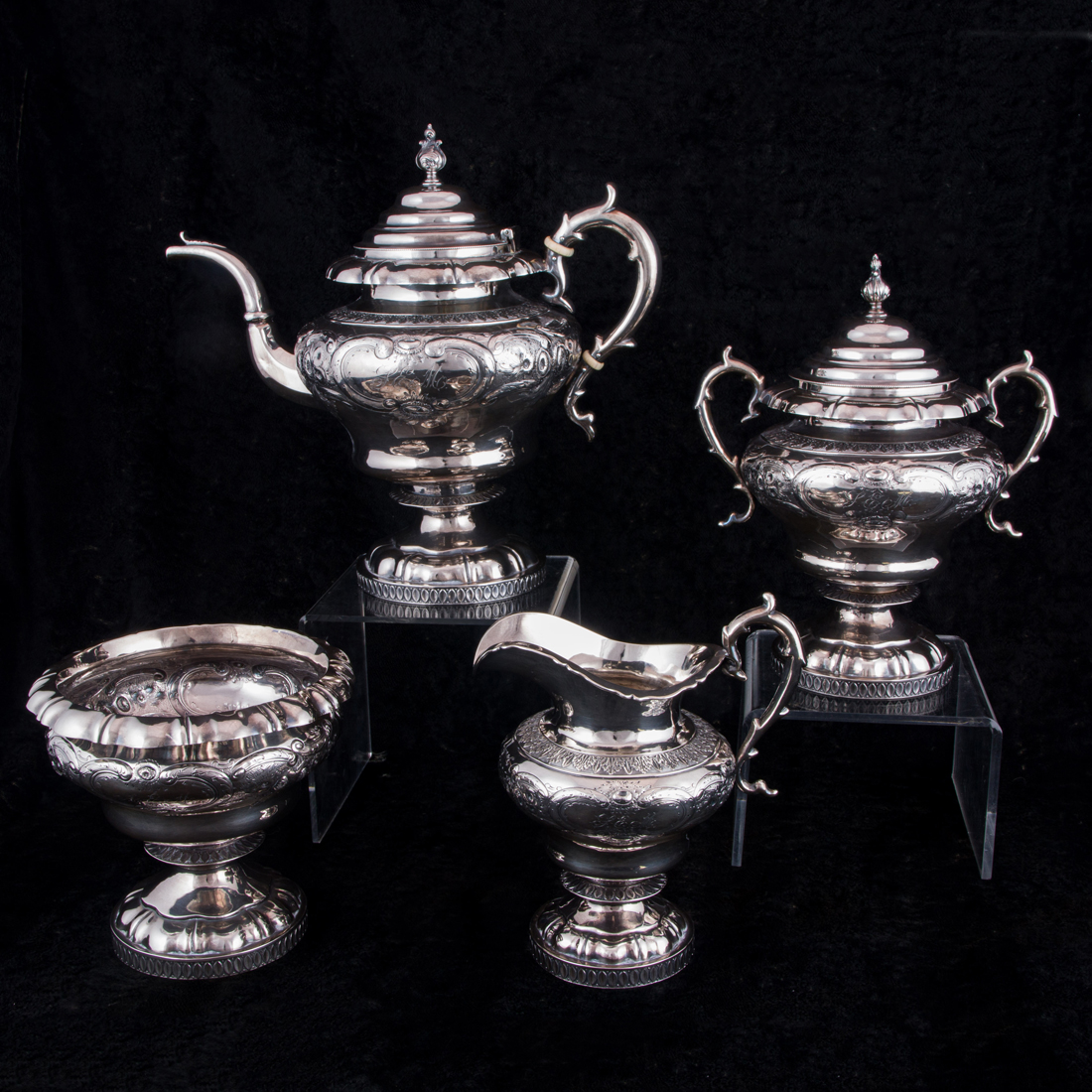 A (4 PC) AMERICAN GALE WOOD &