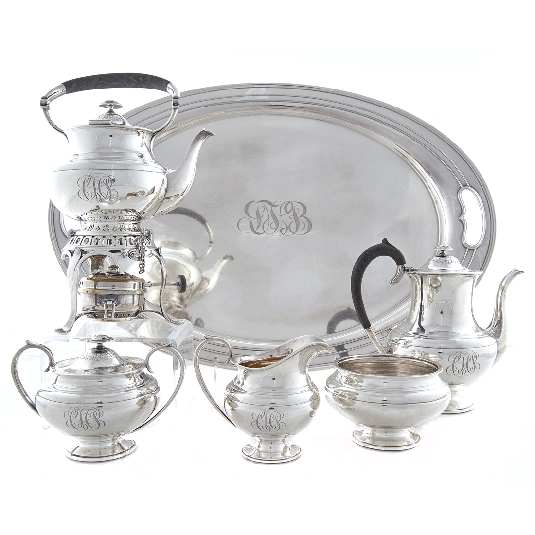 A (5 PC) ART NOUVEAU ARTHUR STONE