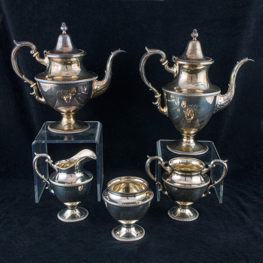 A (5 PC) M FRED HIRSCH STERLING HOT