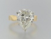 A 5.68 Carat Pear Cut Diamond