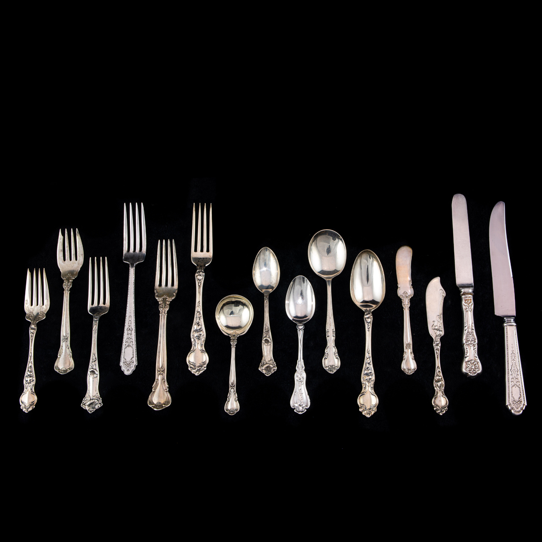 A (59 PC) COLLECTION OF STERLING