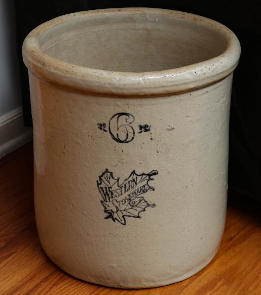 A 6 GALLON WESTERN STONEWARE