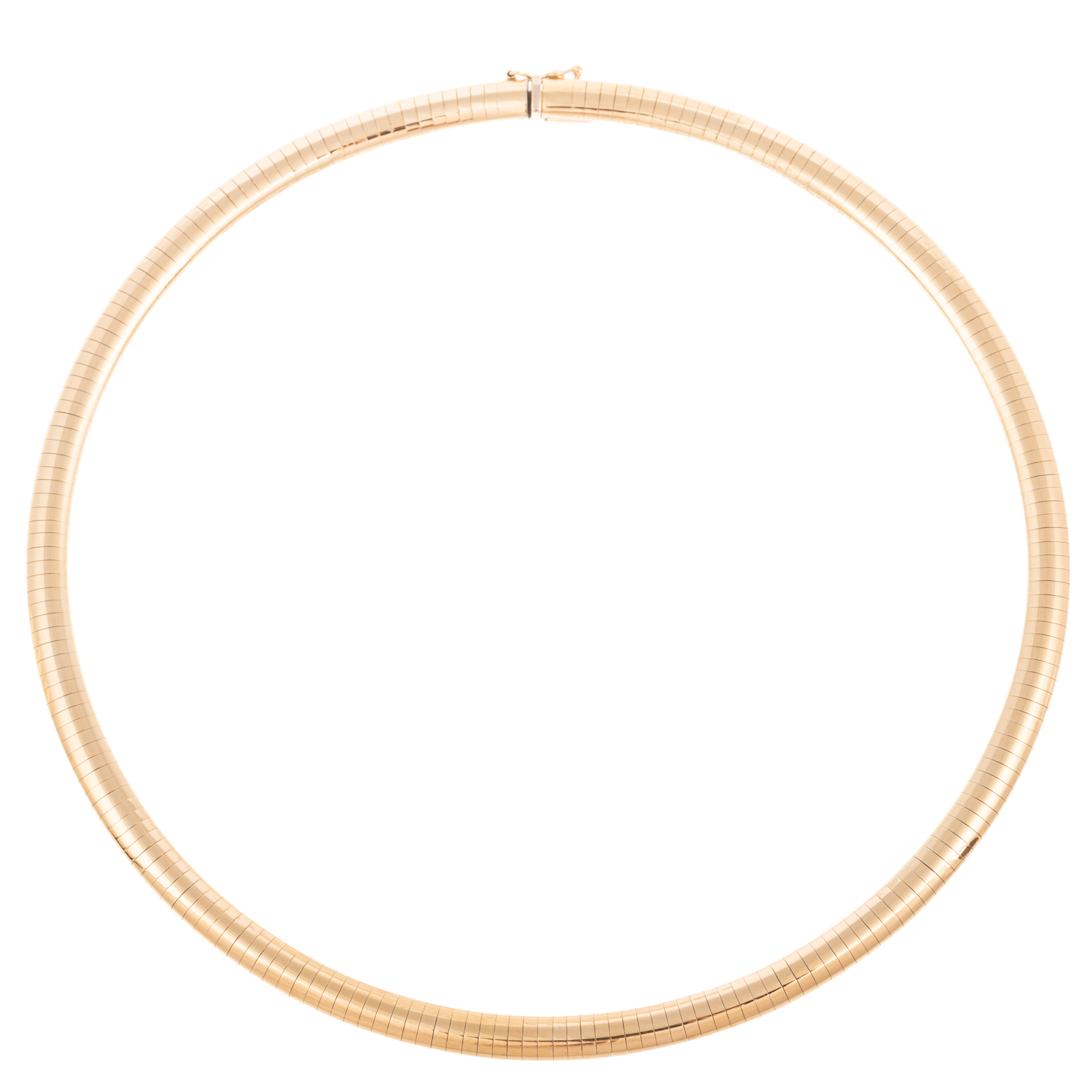 A 6MM AURAFIN OMEGA NECKLACE IN 14K