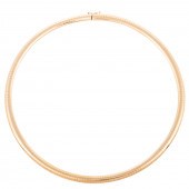 A 6MM AURAFIN OMEGA NECKLACE I