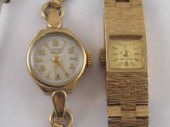 A 9 carat gold lady's wrist wa