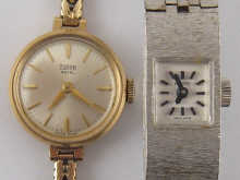 A 9 carat gold lady's wrist watch