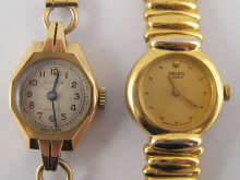 A 9 carat gold lady's wrist watch