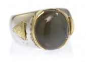 A 9 Karat Yellow Gold Silver a