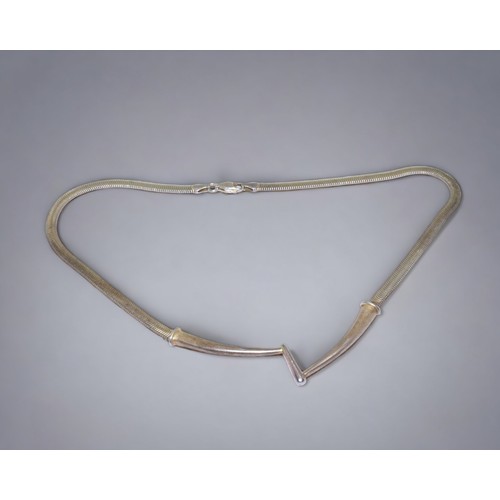 a 925 silver designer flat snake