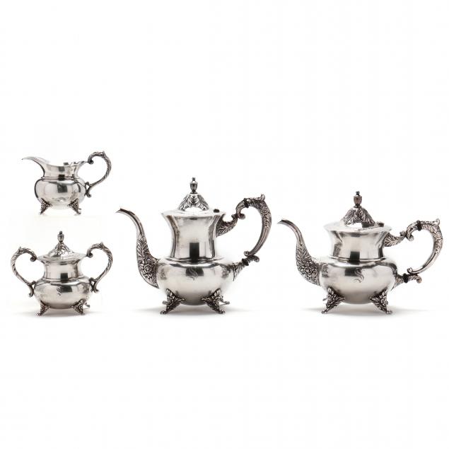 A .950 FINE SILVER FOUR PIECE