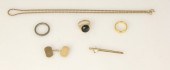 A 9ct gold and hardstone signe
