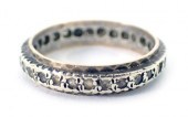 A 9ct gold and silver eternity