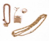 A 9ct gold brooch of portculli