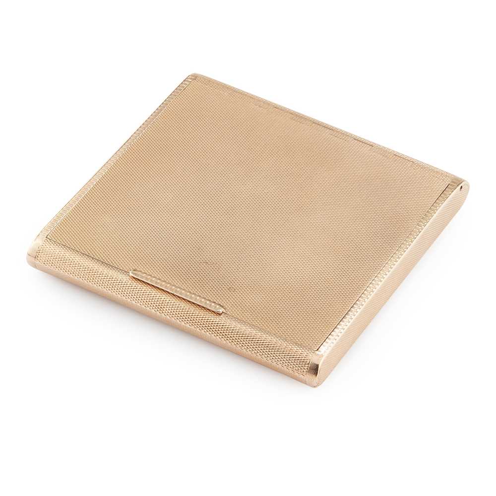A 9CT GOLD CIGARETTE BOX GOLDSMITHS