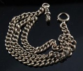 A 9ct gold curblink Albert 16.