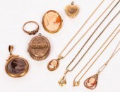 A 9ct gold double-sided fob lo