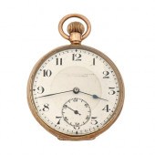 A 9ct gold keyless lever watch