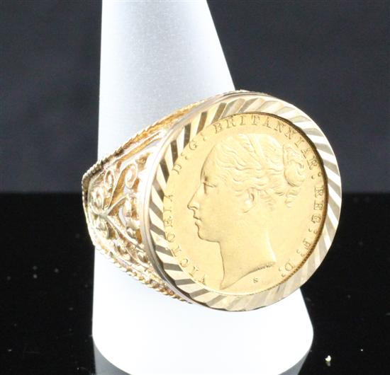 A 9ct gold mounted Victorian