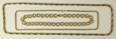 A 9ct gold rope twist necklet