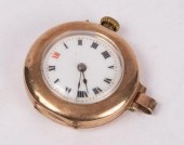 A 9ct gold watch (missing stra