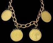 A 9ct rose gold heavy link cha
