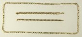 A 9ct yellow gold circle link
