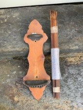 A antique hangin drying rack,