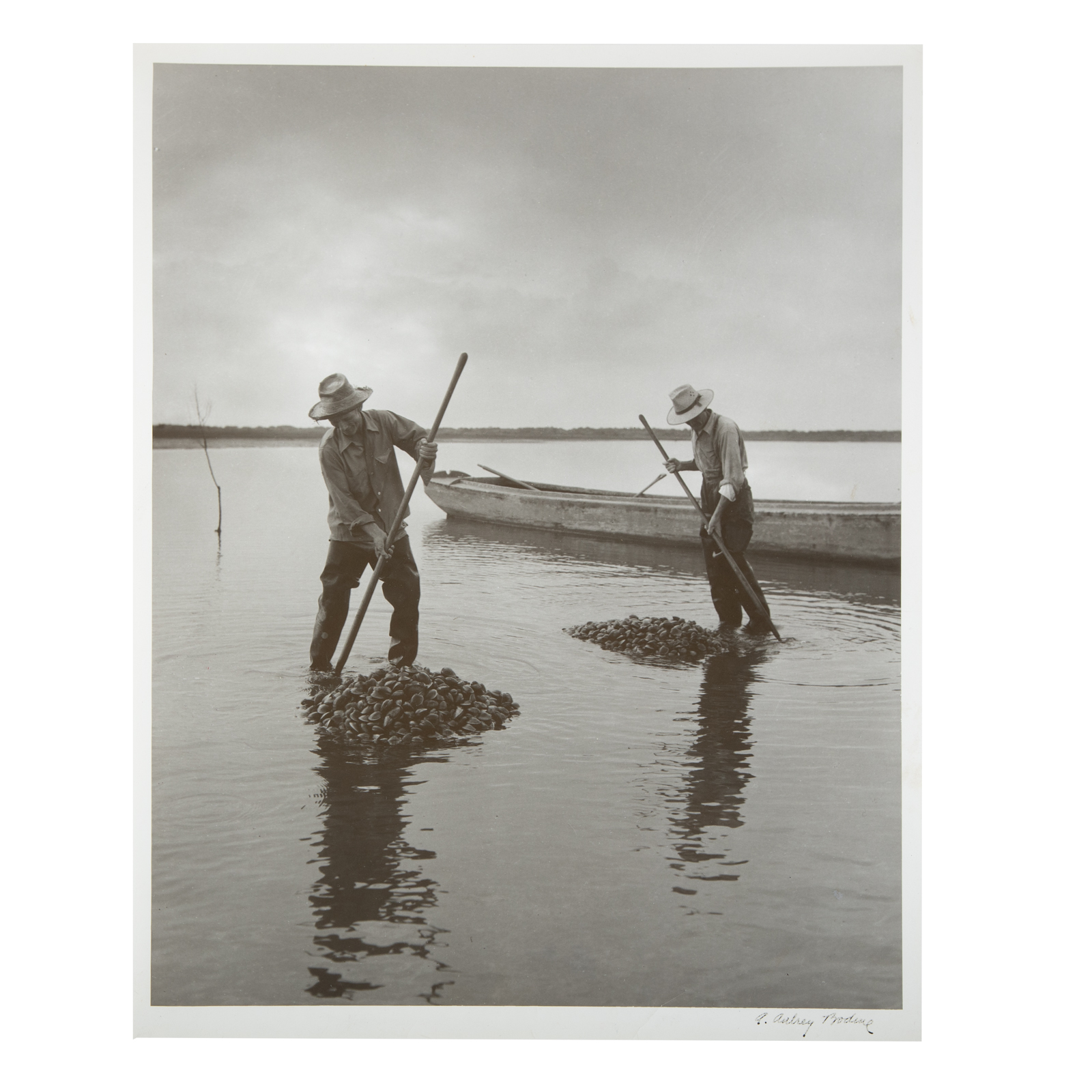 A. AUBREY BODINE. "RAKING CLAMS"