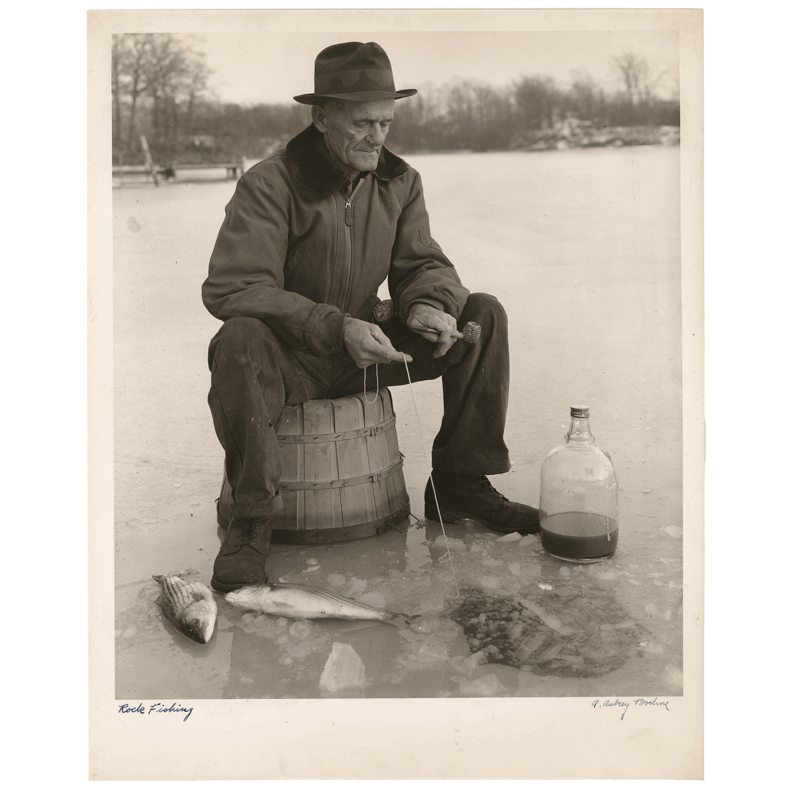 A. AUBREY BODINE. "ROCK FISHING,"