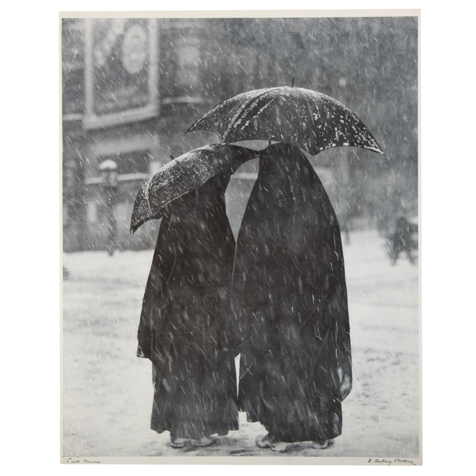 A. AUBREY BODINE. "TWO NUNS"