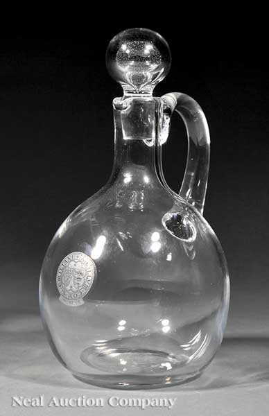 A Baccarat Blown Glass Stoppered