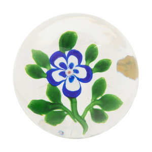 A Baccarat Blue and White