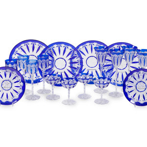 A Baccarat Blue Cut-to-Clear