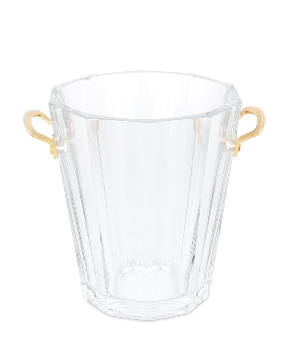 A BACCARAT CRYSTAL WINE BUCKETA