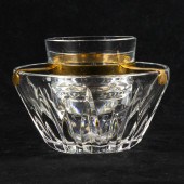 A BACCARAT CUT GLASS AND GILT