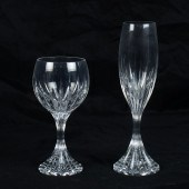 A BACCARAT CUT GLASS SUITE OF
