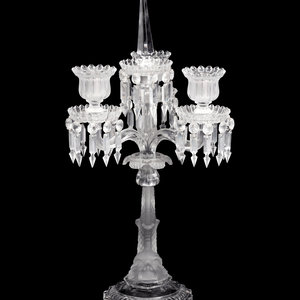 A Baccarat Dauphin Three-Light