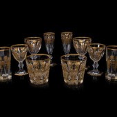 A Baccarat Empire Gilt Decorat