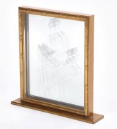 A BACCARAT FIGURAL PANEL OF A