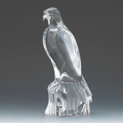 A Baccarat Figurine of a Falcon